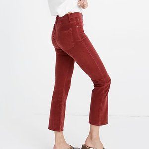Madewell Cali Demi-Boot Jeans in Corduroy Size 24